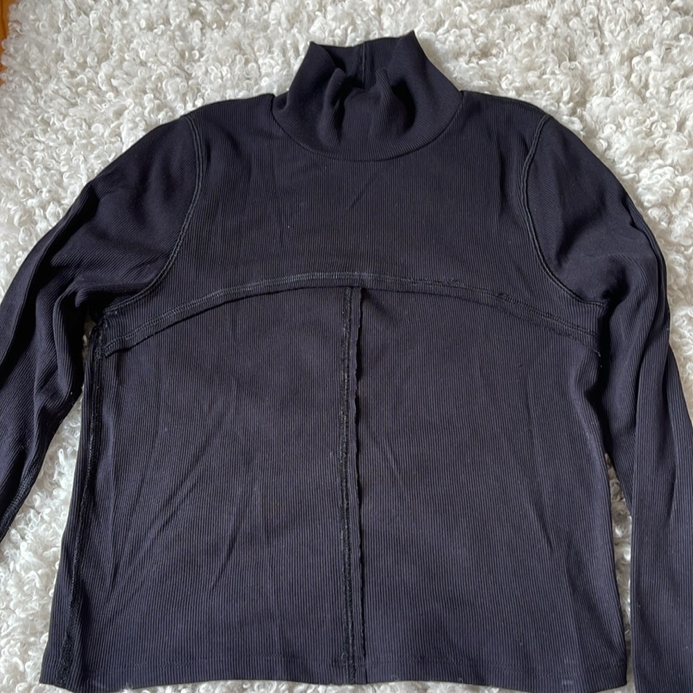 Wilfred Free Black Turtleneck Long Sleeve